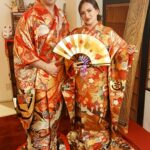 着物を着たカップル