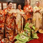 色打掛を着た家族